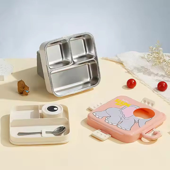 Animal Kingdom Bento Lunch Box – Leakproof, Kid-Friendly