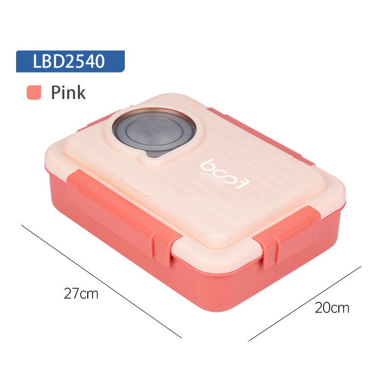 5 Section Leakproof Steel Bento Lunch Box – Durable, Stainless Steel & Kid-Friendly