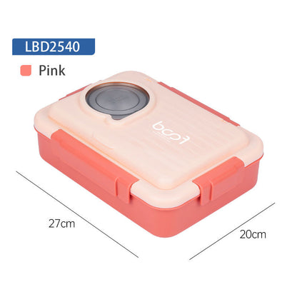 5 Section Leakproof Steel Bento Lunch Box – Durable, Stainless Steel & Kid-Friendly