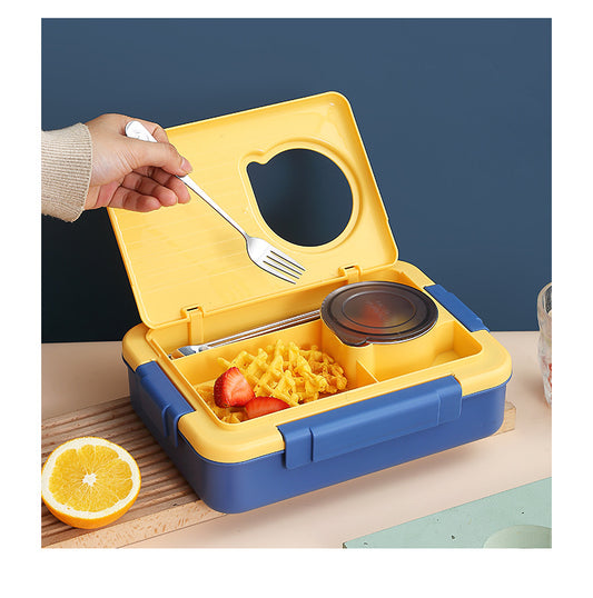 5 Section Leakproof Steel Bento Lunch Box – Durable, Stainless Steel & Kid-Friendly